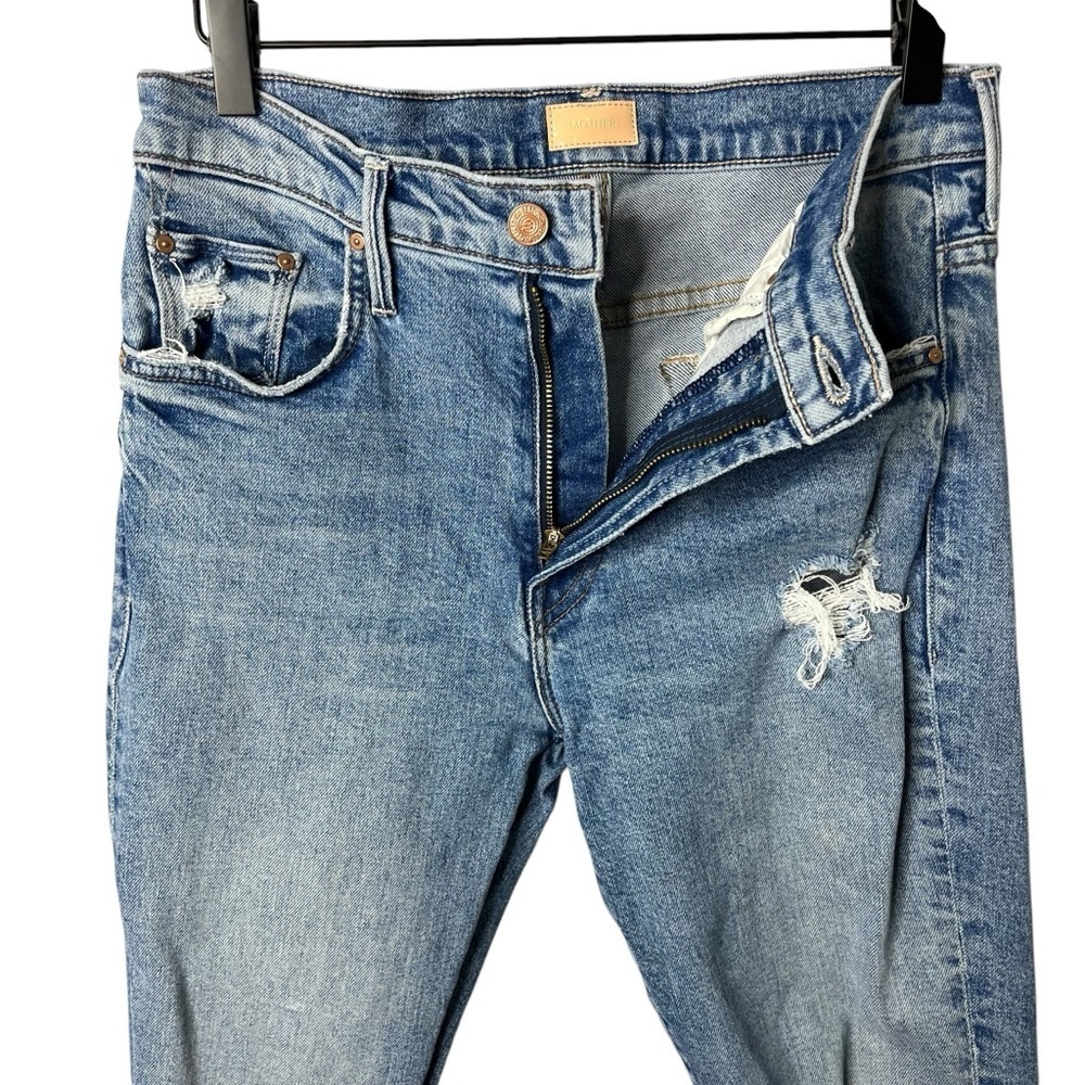 Mother The Insider Ankle Jeans Distressed Ankle and Doom Wash Size 29 Denim - Picture 3 of 8